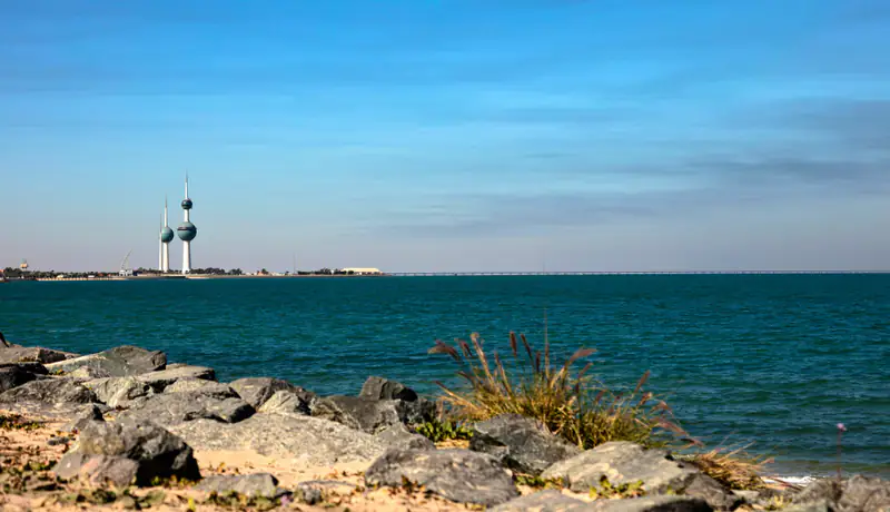 Kuwait Towers by the sea