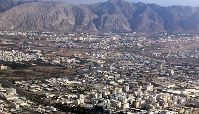 Aerial view of Muscat, Oman