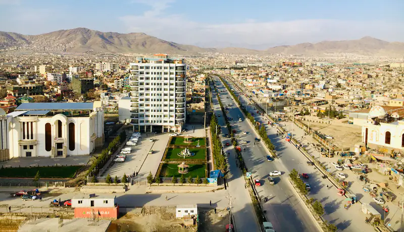 Quetta city under a blue sky