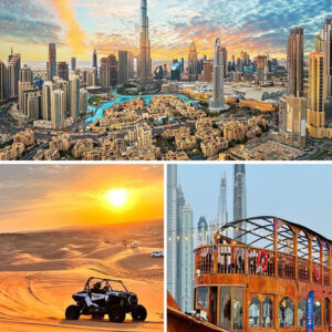 Desert Safari + Dhow Cruise Dinner + Dubai City Tour